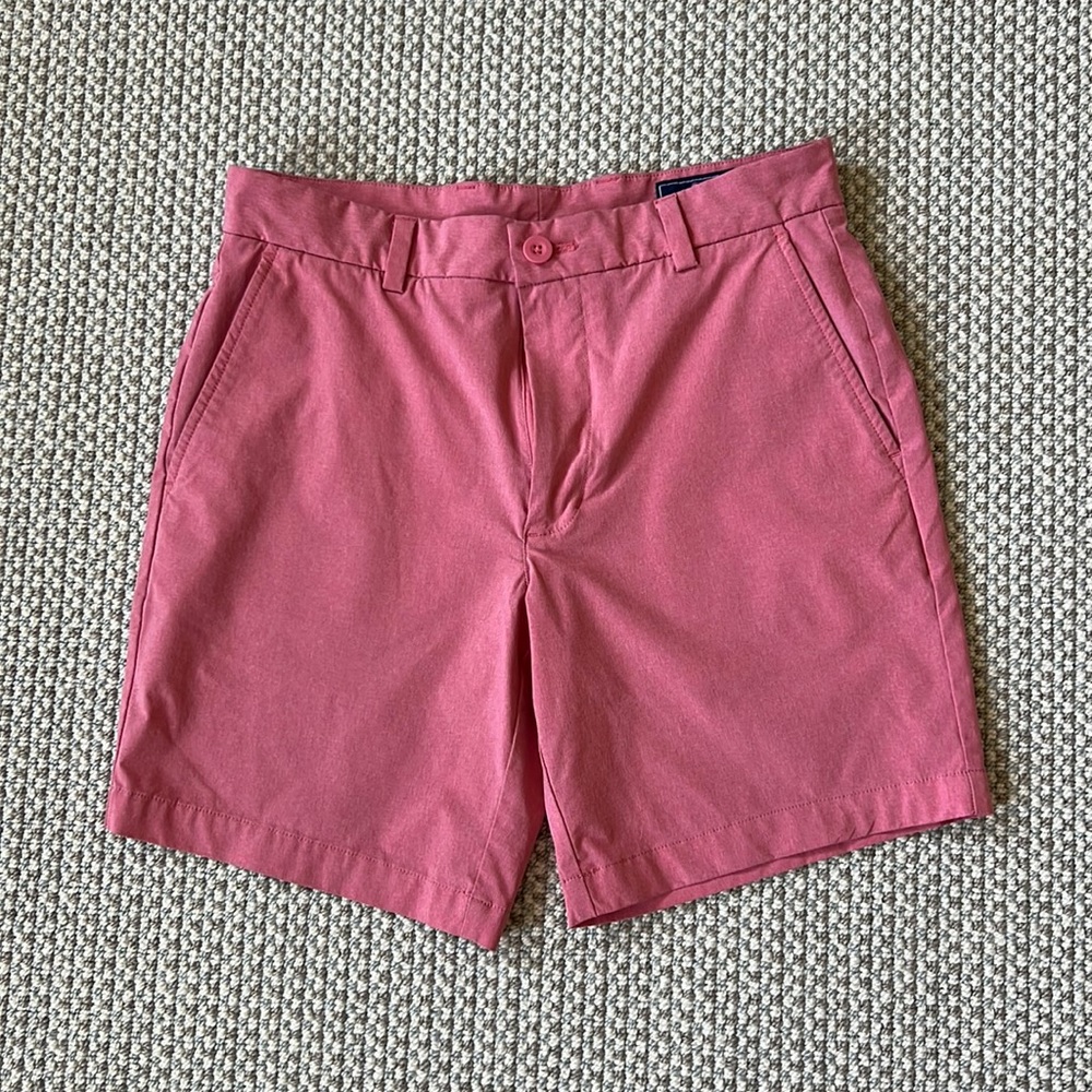 Men’s Vineyard Vines 7” Performance Breaker Short in Sailors Red, Size 30